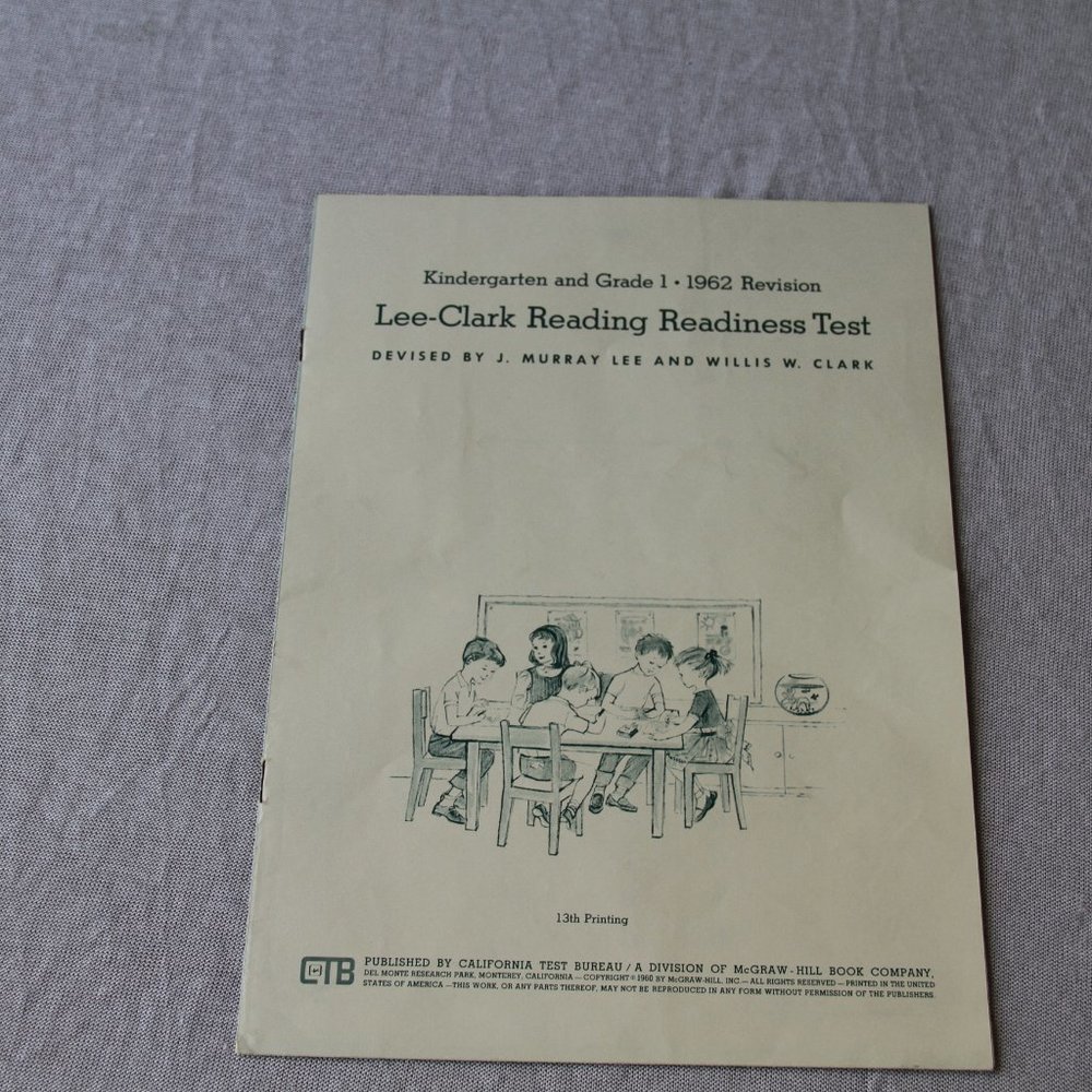 1896 Antique Spelling Book and a 1962 Reading Assessment - Picture 12 of 15